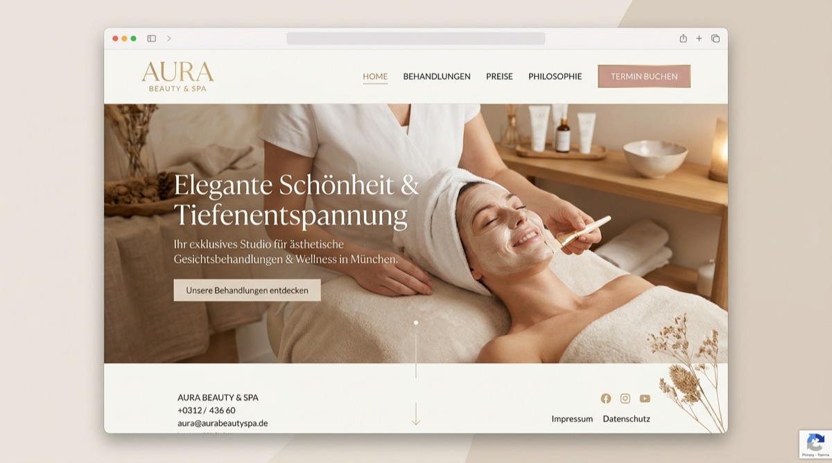 Webdesign Aura Beauty & Spa